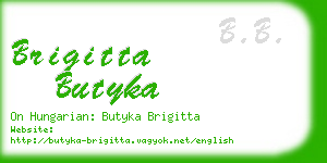 brigitta butyka business card